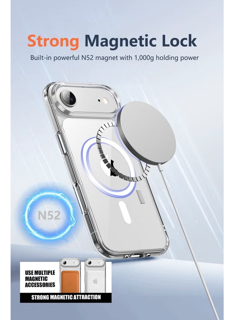 كلبور جراب iPhone 17 Air، متوافق مع MagSafe، مضاد للاصفرار ومضاد للخدش، جراب شفاف متين مقاوم للصدمات لهاتف iPhone 17 Air، شفاف - Image 3