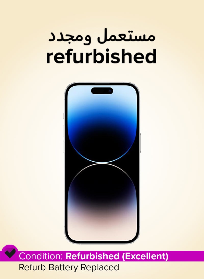 ابل  Refurbished - iPhone 14 Pro Max 128GB Silver 5G With FaceTime - Physical Dual SIM Version - Image 1
