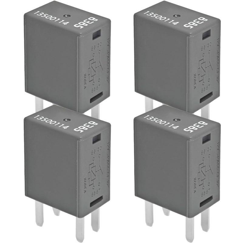 Formiden Pack of 4 High Power 4Pin Fuse Box Relay 135001148385 12V 40A OEM Compatible Relay for GM AC Fan Starters Lights More - Image 3