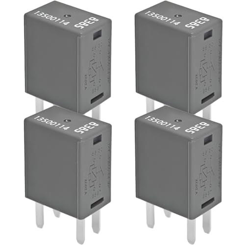 Formiden Pack of 4 High Power 4Pin Fuse Box Relay 135001148385 12V 40A OEM Compatible Relay for GM AC Fan Starters Lights More - Image 1