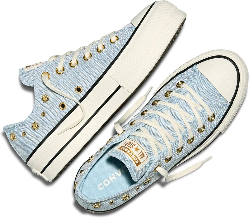 Converse Women's Chuck Taylor All Star Lift Platform Heathered Glam Low Top Sneaker - Image 5
