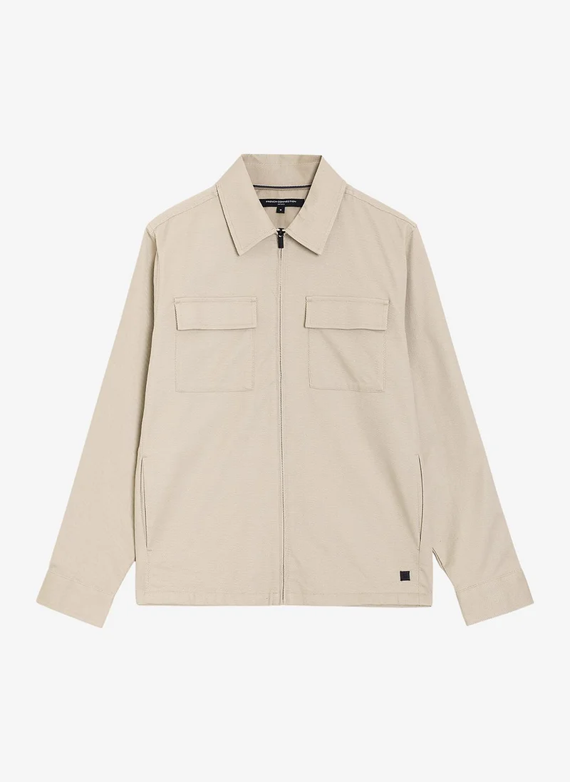 French Connection  Men's Sand Zipthough Cavarlly for Men | Best Price UAE