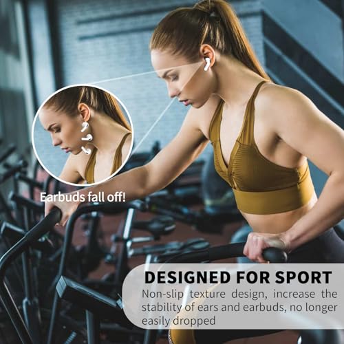 TUDIOW [5 Pairs] for AirPods 4 Ear Tips Covers Sport Anti Slip Anti Scratche Skin Soft Silicone Eartip AirPods 4 Gen Earbuds Accessories Compatible with Apple AirPods 4th Generation (5 Colors Mix) - Image 3