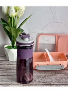 Gym Shaker Bottle 800 ML 100% Leakproof Stylish Dual Straw Sipper Bottle with Mixer Ball for Protein BPA Free Material Sports Water Bottle For Adults Kids with Supplement Stirring Ball Drinking Cup for Fitness Exercise Yoga Sports Gym Men Women