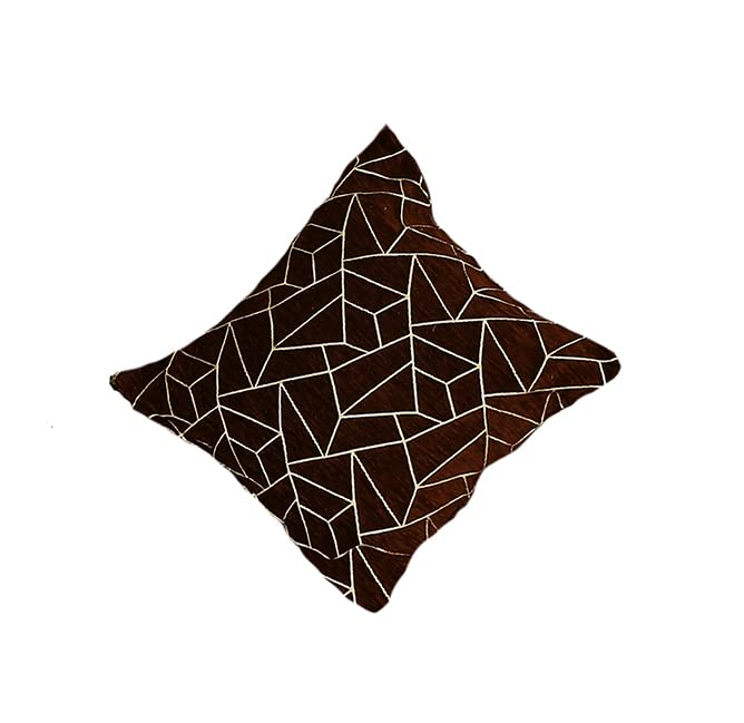Dazzling DECOR L Shape Velvet Sofa Cover Set - Printed Sofa Back Slip Covers Panels 3 and 2 and 1 Seater Cover for Long Sofa Couch - Premium Slip Cover Protector with Cushion Covers, Brown_1001 - Image 5