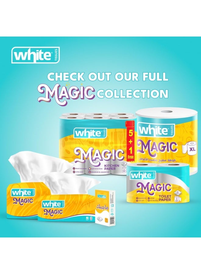وايت ورق مطبخ وايت ماجيك متعدد الأغراض بحجم XXL - طبقتان - قوة امتصاص فائقة - Image 5