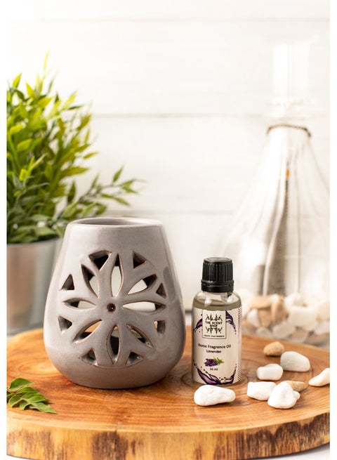 Handcrafted Pottery Aroma Oil Burner —  (Color & Design May Vary)