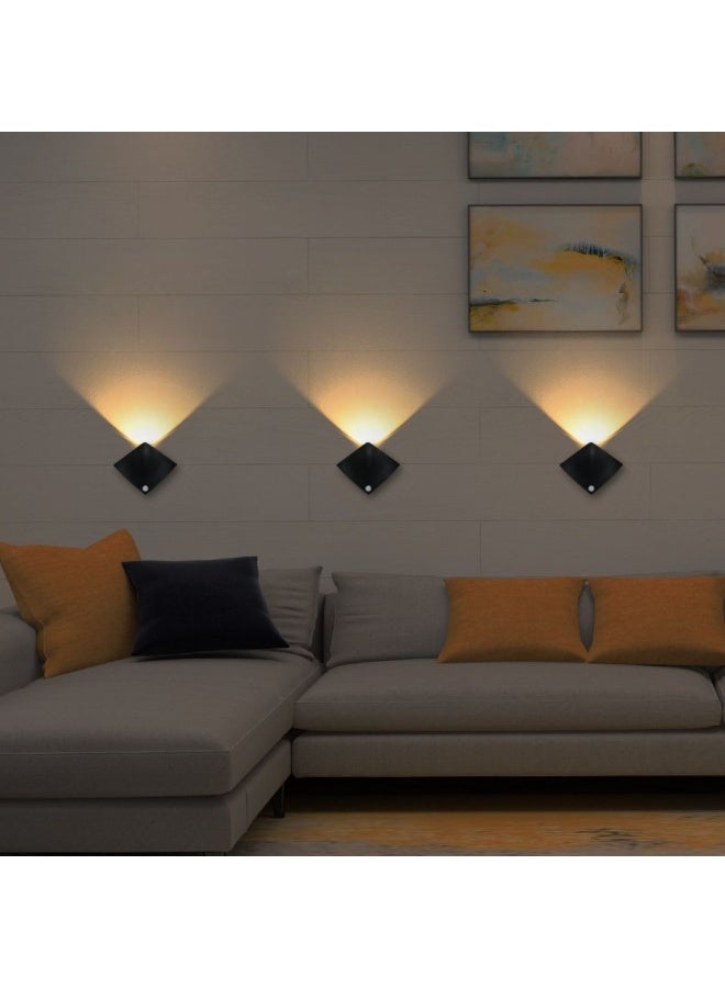 سيسلي مصباح ليلٍ بالبطارية مع مستشعر حركة - مصباح حائط لغرفة النوم/السلم/الصالة، فوهة باب الخزانة يُشعل وينطفئ تلقائيًا - Image 2