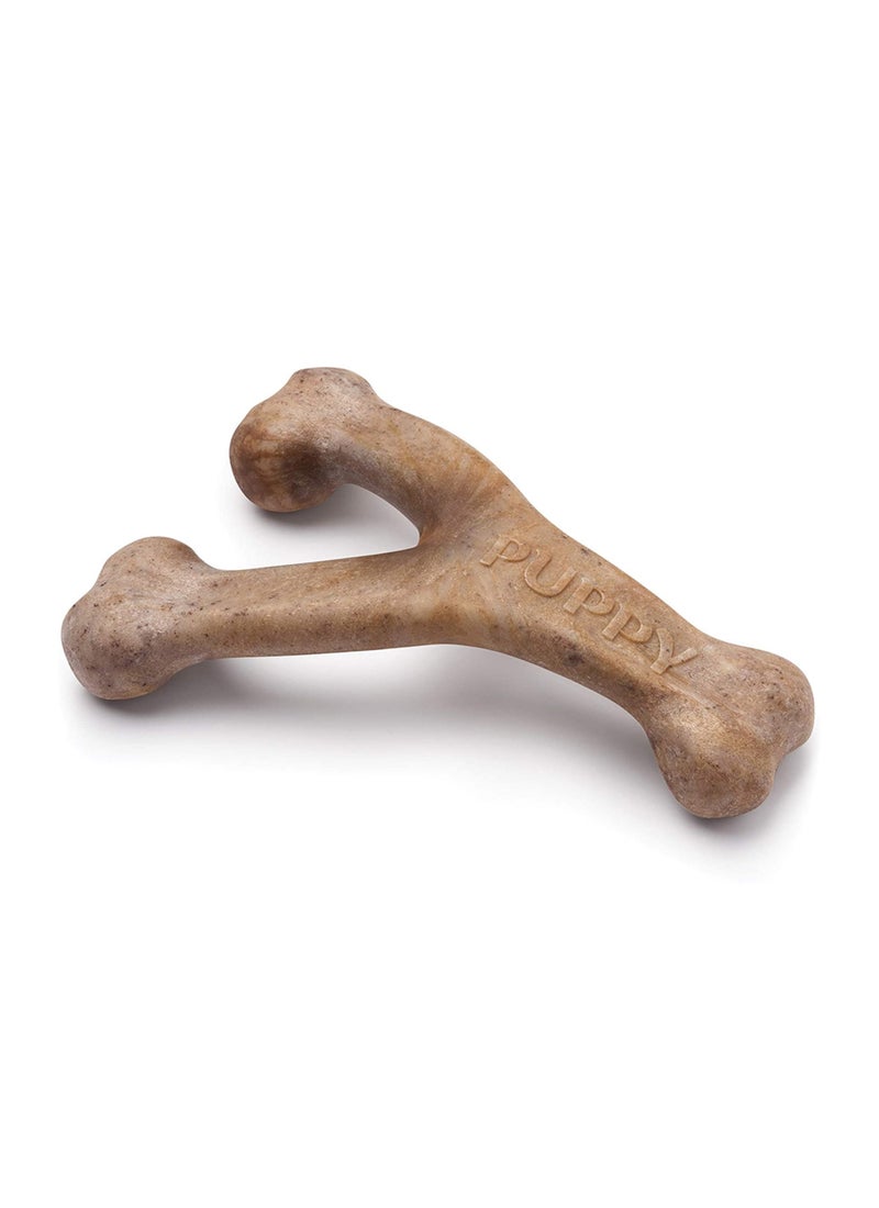 Benebone Puppy Wishbone Dog Chew Toy Bacon - Image 2
