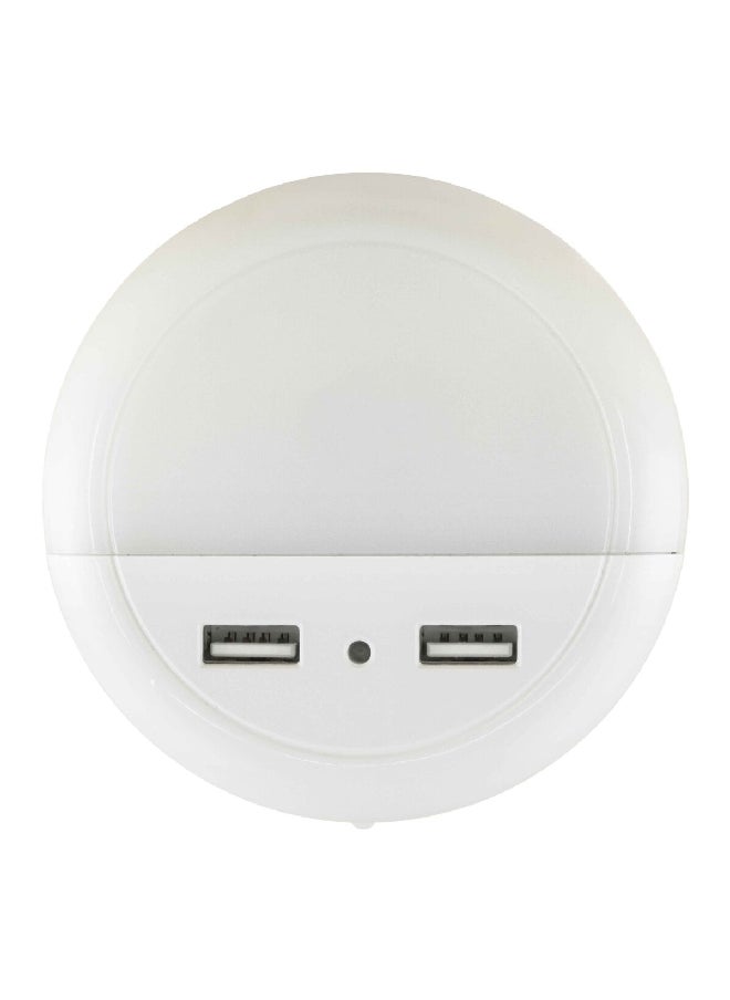 StarTech - Durable Battery Powered LED 2-USB Sensor Night Light White NL656 - Image 1