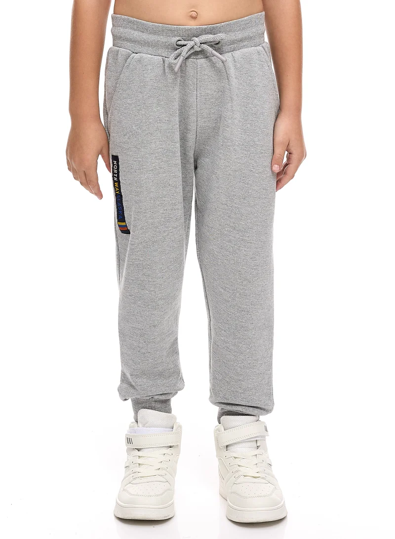 victor and jane Boys' 2-Piece Sweatshirt and Jogger Set Navy-Grey Mil