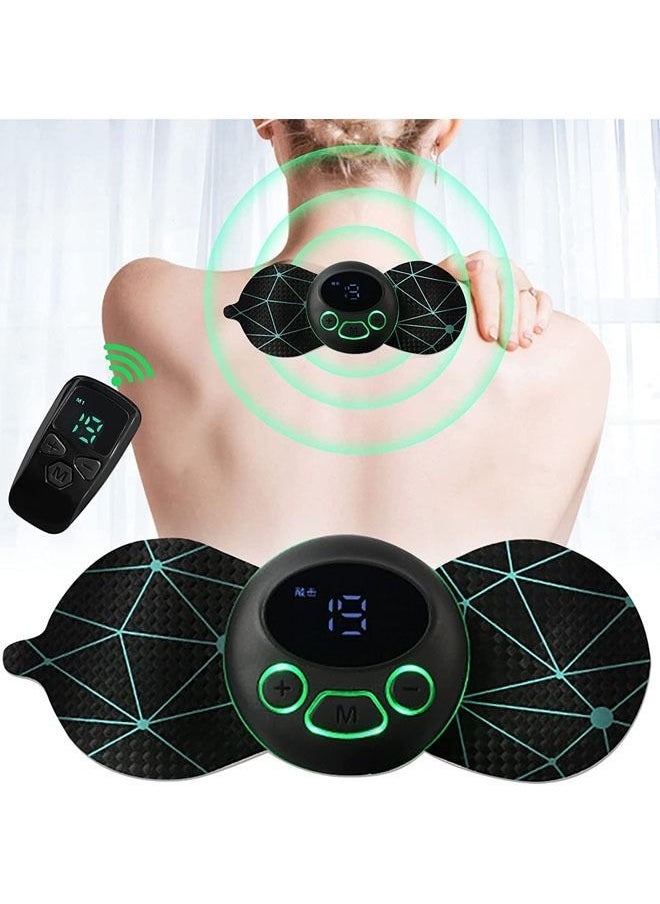 Loquat Electric Massagers, Microcurrent EMS Massage Device, Portable Neck Massager for Pain Relief, Bioelectric Acupoints Massager Mat for Arms Neck Shoulder Back Waist Legs, 8 Modes 19 Levels Cordless - Image 1