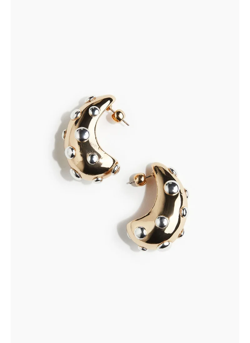 H&M Studded dome earrings