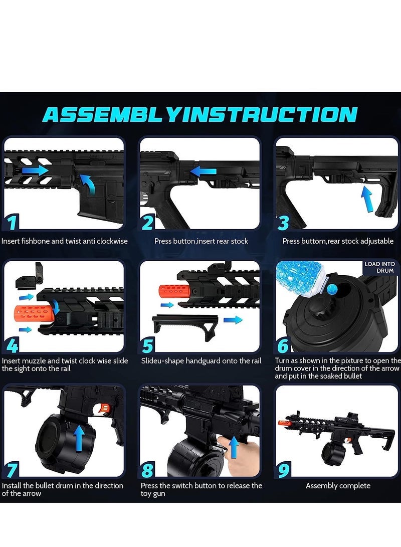 Moonmen Gel Ball Blaster Toy, is a Toy to Exercise Children's Physical Coordination, Fun Outdoor Activity, Suitable for Teens, Teens, Adults, 8 Years Old and Above - Image 5