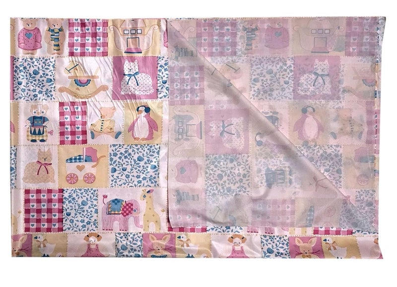 Ecosoft Baby Plastic Sheet | Baby Bed Protector | 0-18 Months | 90 x 135 cm (Cartoon Blue & Zoo Pink) - Image 5