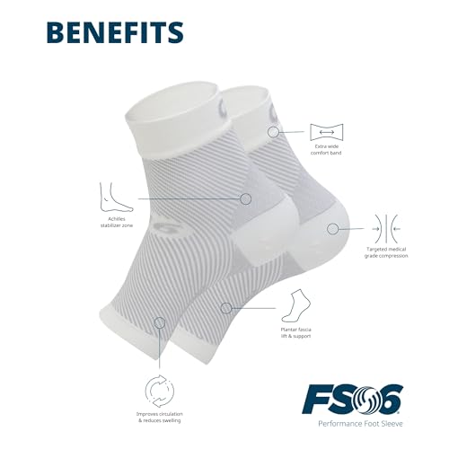 OS1st FS6 Plantar Fasciitis Foot Sleeves (One Pair) for Plantar Fasciitis Pain, Heel and Arch Pain, and Arch Support - Image 3