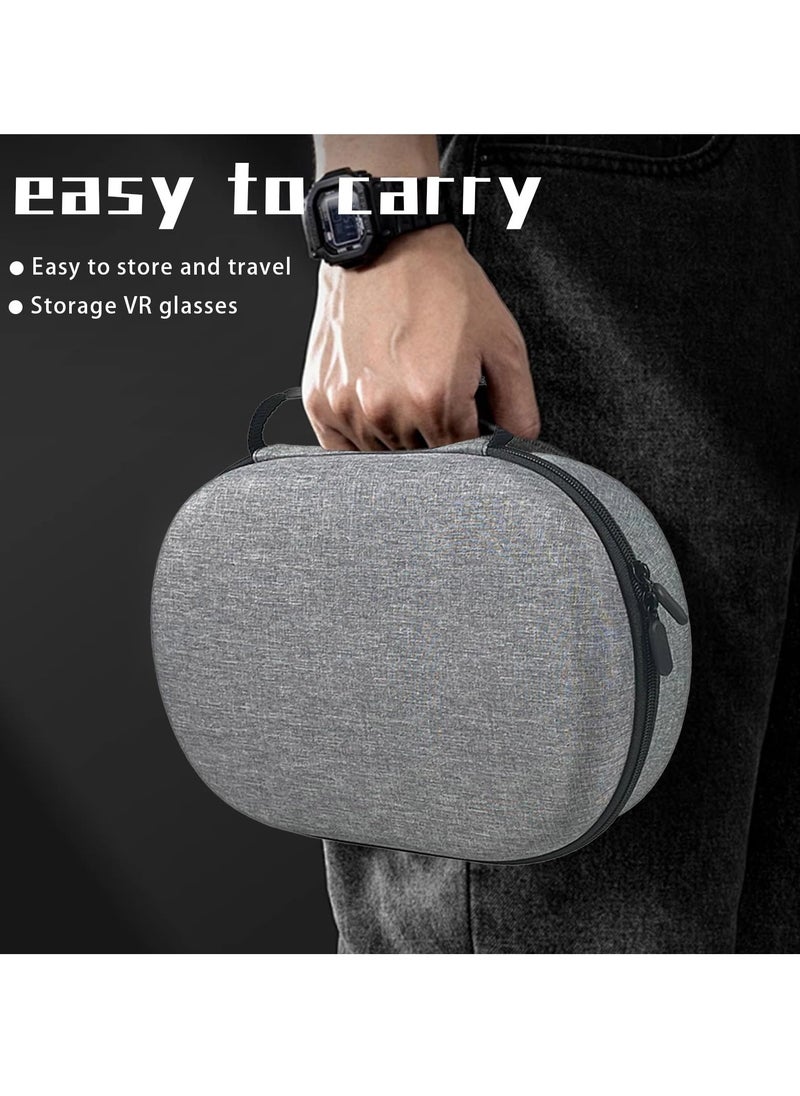 SYOSI - Portable Travel Case for Vision Pro Hard Carrying Case for Apple Vision Pro VR Headset and Accessories EVA Material Double Zipper Design Waterproof Anti Fall Travel Storage Case with compartments - Image 1