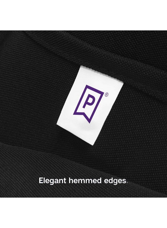 Gee Di Moda Square Tablecloth - 85 x 85 Inch Black Table Cloth for Large Square or Round Tables - Heavy Duty Washable Fabric - for Buffet Table, Holiday Party, Dinner, Wedding & Baby Shower - Image 5