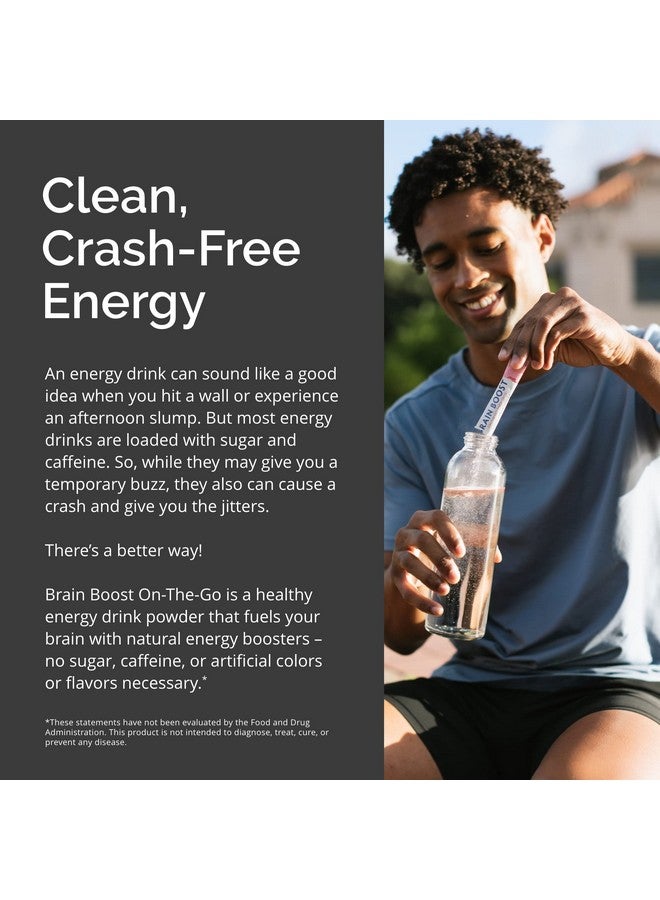 برينمد BRAINMD Dr Amen Brain Boost On The Go - 10 عبوات، بنكهة التوت - مسحوق مشروب نوتروبيك، يعزز التركيز والوضوح والطاقة العقلية - خالٍ من الكافيين والغلوتين - 10 حصص - Image 5