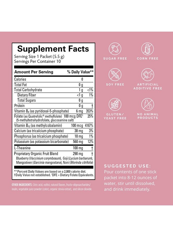 برينمد BRAINMD Dr Amen Brain Boost On The Go - 10 عبوات، بنكهة التوت - مسحوق مشروب نوتروبيك، يعزز التركيز والوضوح والطاقة العقلية - خالٍ من الكافيين والغلوتين - 10 حصص - Image 2