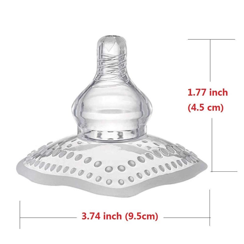 Finever Nipple Shield Contact Nippleshield for Breastfeeding with Latch Difficulties or Flat or Inverted Nipples NonToxic 1 Pack - Image 3