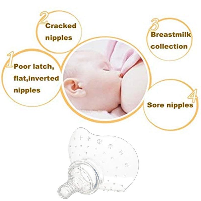 Finever Nipple Shield Contact Nippleshield for Breastfeeding with Latch Difficulties or Flat or Inverted Nipples NonToxic 1 Pack - Image 4