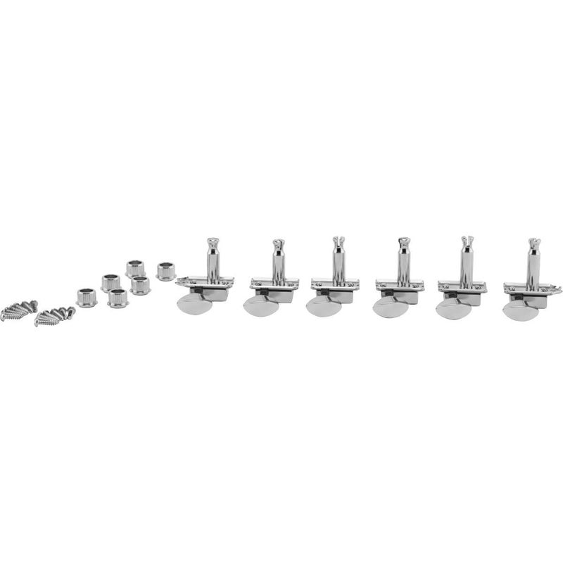 Fender American Vintage Staggered Tuning Machines, Nickel/Chrome, (6) - Image 4