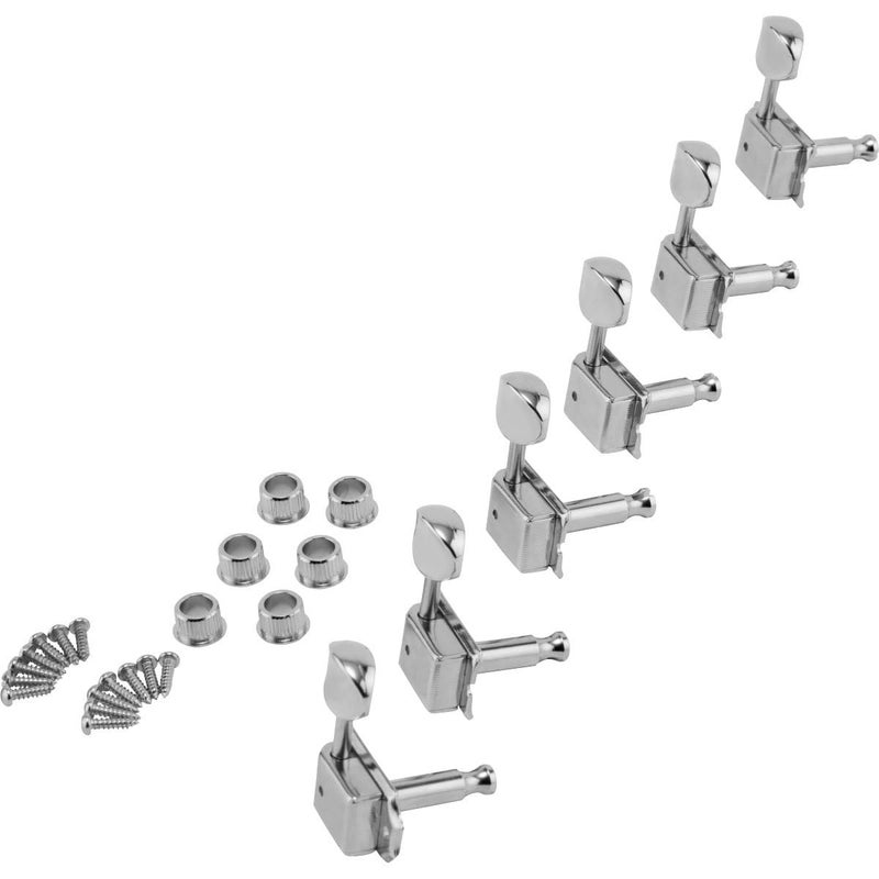 Fender American Vintage Staggered Tuning Machines, Nickel/Chrome, (6) - Image 3