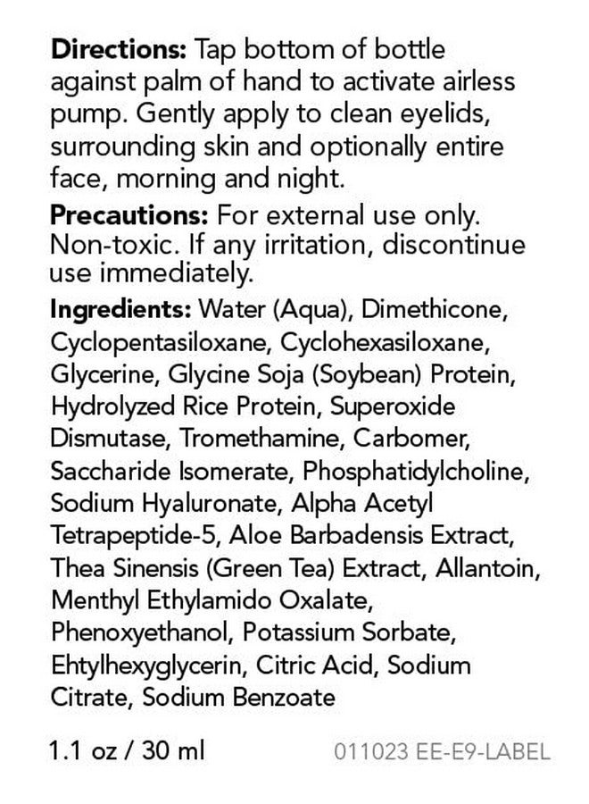 EYEECO Eye Eco Essential 9 (E9) Eyelid & Facial Serum Age Defying Serum Deeply Hydrating & Nonirritating For Eyelids & Surrounding Skinunscented 1Oz - Image 4