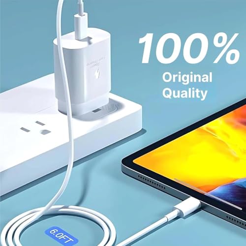 Punnkk 25W Charger/Adapter with Type C to C Cable, Compatible for Samsung Galaxy A15/M35/A35/A55/M05/M15/F15/M55| M34/M14/F34/F14/F54/A14/S24/S23/S21 Fe/S23/ Fold/Flip/6/5/4/3/Tab, White - Image 3