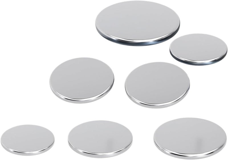 Stainless Steel Discs - 6/7/8/9/18mm Flat Round Plates, Waterproof, Thick 1-3.0mm, Solid Circular Disk Sheets (20PCS) for Crafting, DIY, and Industrial Use - Image 1