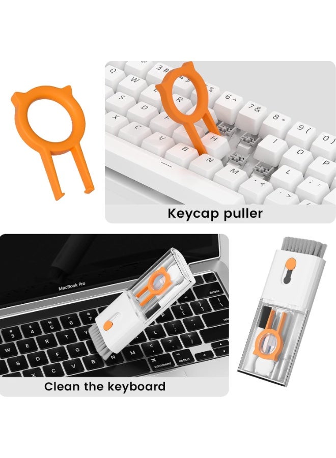 مجموعة تنظيف شاشة ولوحة مفاتيح 10 في 1، فرشاة تنظيف متعددة الوظائف لأجهزة الكمبيوتر المحمولة مع أداة سحب أغطية المفاتيح، ومناديل تنظيف الشاشة، وأدوات تنظيف سماعات الأذن لأجهزة ماك بوك، والأجهزة اللوحية، وأجهزة الكمبيوتر الشخصية، والهواتف الذكية، وملحقاتها - Image 4