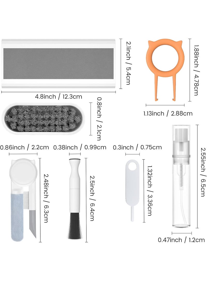 مجموعة تنظيف شاشة ولوحة مفاتيح 10 في 1، فرشاة تنظيف متعددة الوظائف لأجهزة الكمبيوتر المحمولة مع أداة سحب أغطية المفاتيح، ومناديل تنظيف الشاشة، وأدوات تنظيف سماعات الأذن لأجهزة ماك بوك، والأجهزة اللوحية، وأجهزة الكمبيوتر الشخصية، والهواتف الذكية، وملحقاتها - Image 2