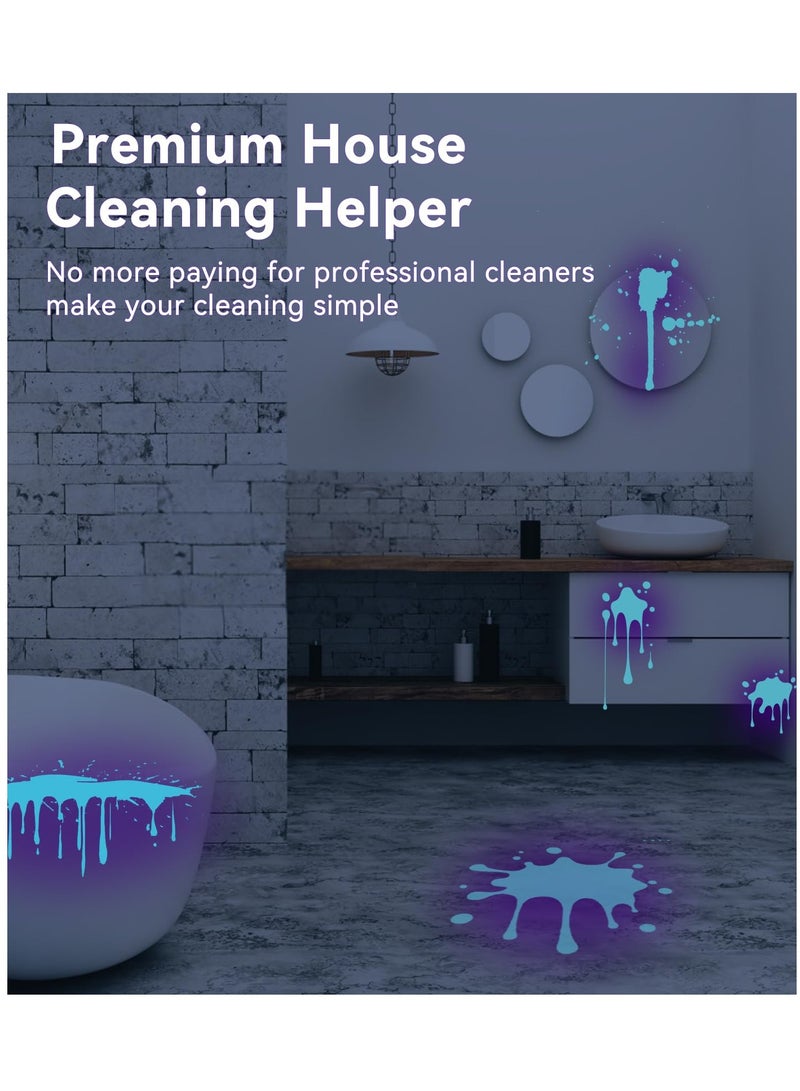 مصباح يدوي بالأشعة فوق البنفسجية ضوء أسود قابل لإعادة الشحن 365 نانومتر فوق بنفسجي مصباح يدوي أزرق فاتح للكشف عن البول للحيوانات الأليفة، بق الفراش، السعفة - Image 2