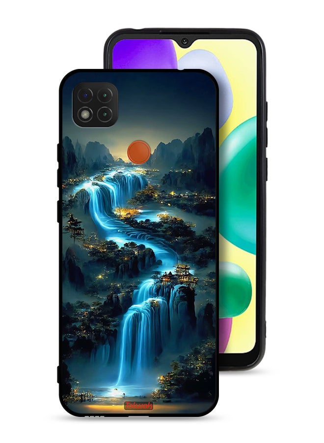 Tolwak Xiaomi Redmi 9C Protective Case Cover Waterfall Art - Image 1