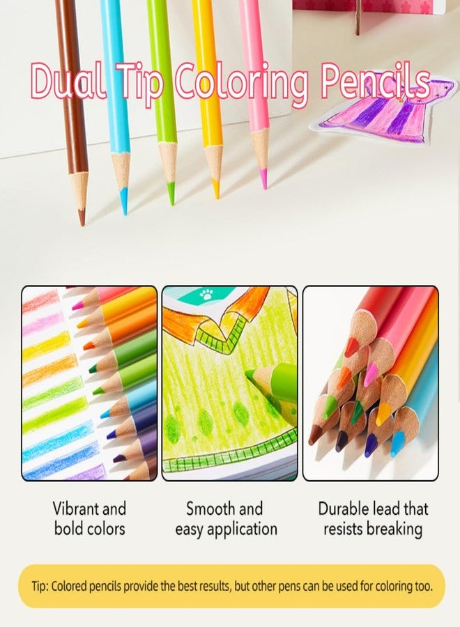 Mideer Paper Doll Kits, Reuseable Dress Up Paper Doll with Storage Box, DIY Dress Up Games for Girls Ages 4-7, Kids Fashion Design Kit with 240 Colorable Clothing Stickers and Dual Tip Colored Pencils - Image 3