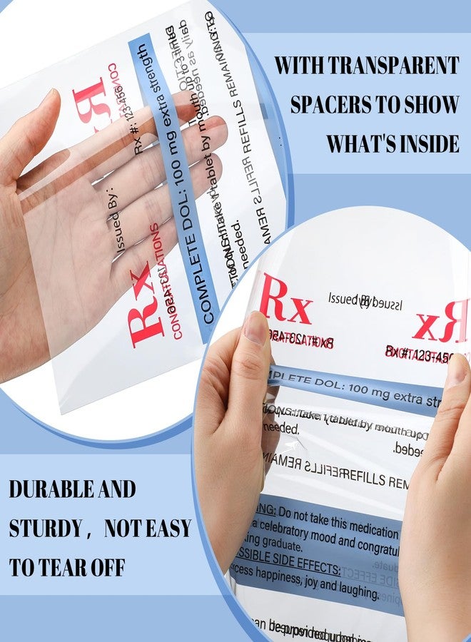 Yexiya 120 Pcs Rx Bags Pharmacy Gifts Nurse Graduation Party Favors Prescription Treat Bags Bulk Nurse Pharmacist Rx Supplies Pharmacy Technician Table Giveaways for Nursing Party Accessories - Image 4
