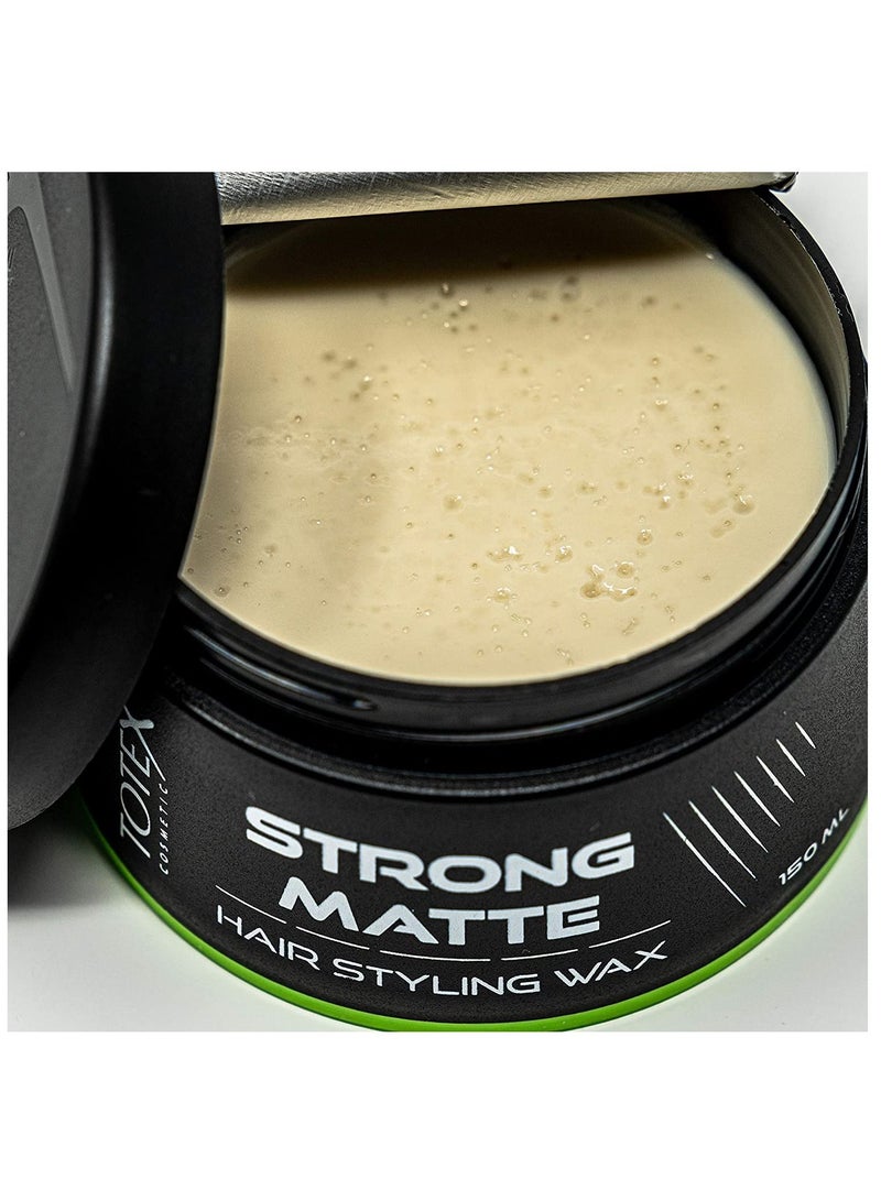 Totex Hair Men Styling Hair Wax - Strong Hold Texture Matte Natural Matte Look Finish - Hair Defining Paste Matte Wax 150ml - Image 2