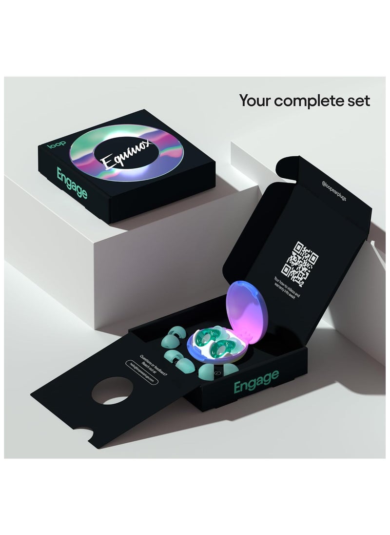 Loop - Loop Engage Equinox Earplugs – Reusable Noise-Reducing Earplugs | Colourful Hearing Protection | For Socializing, Parenting & Noise Sensitivity | Customizable Fit | 16 dB (SNR) Noise Reduction - Image 1