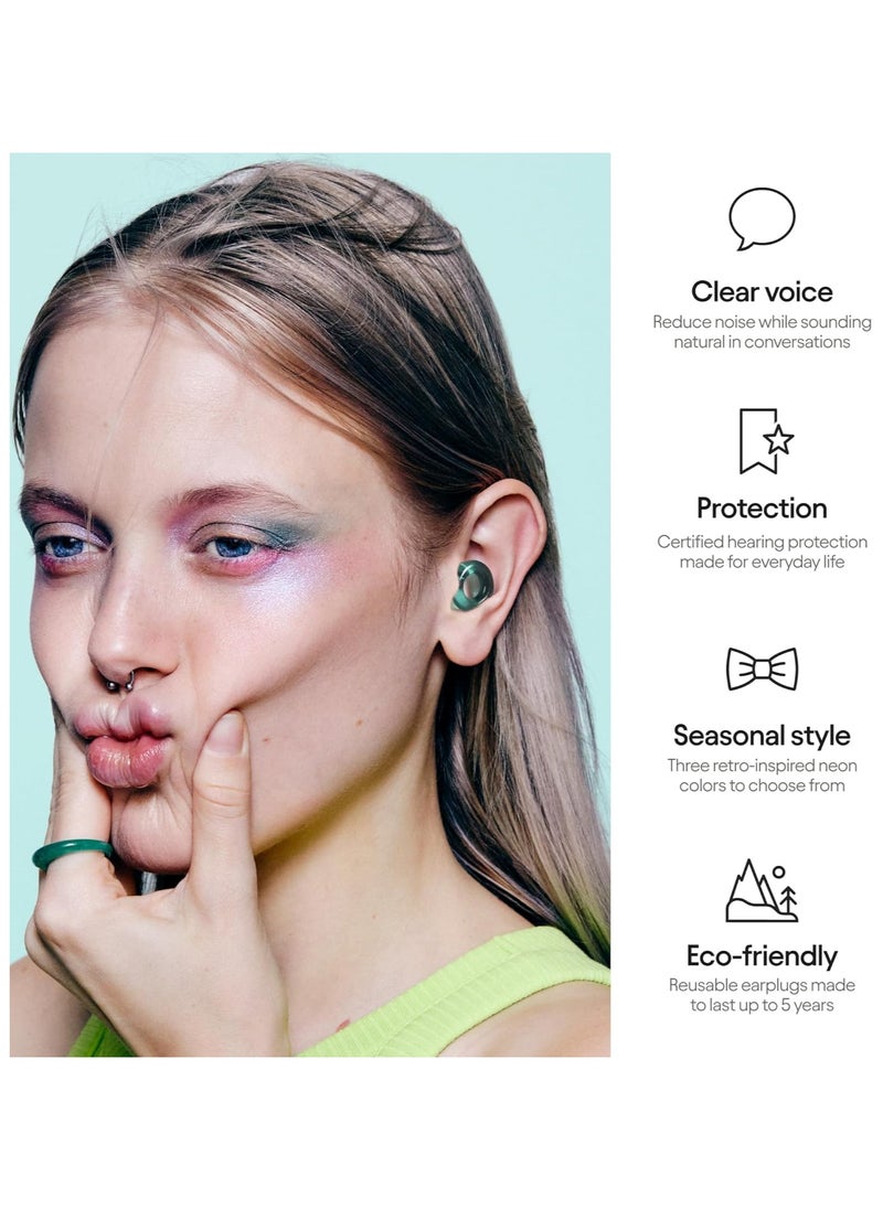 Loop - Loop Engage Equinox Earplugs – Reusable Noise-Reducing Earplugs | Colourful Hearing Protection | For Socializing, Parenting & Noise Sensitivity | Customizable Fit | 16 dB (SNR) Noise Reduction - Image 1