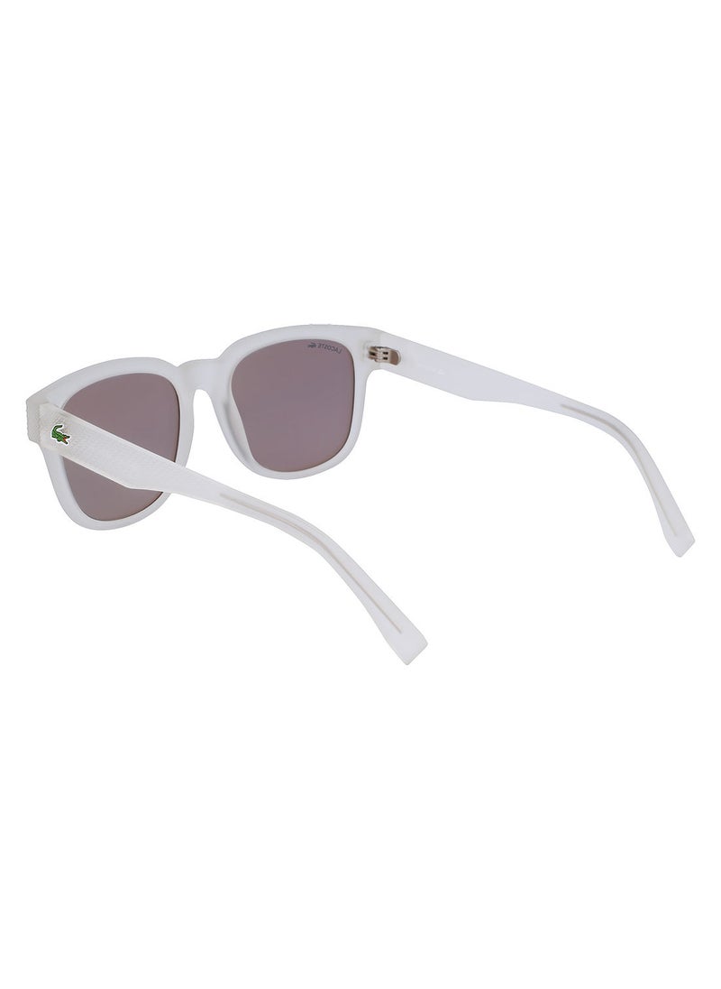 LACOSTE - Full Rim Bio Injected Rectangle Lacoste Suns L982S 5319 (970) Matte Crystal - Image 1