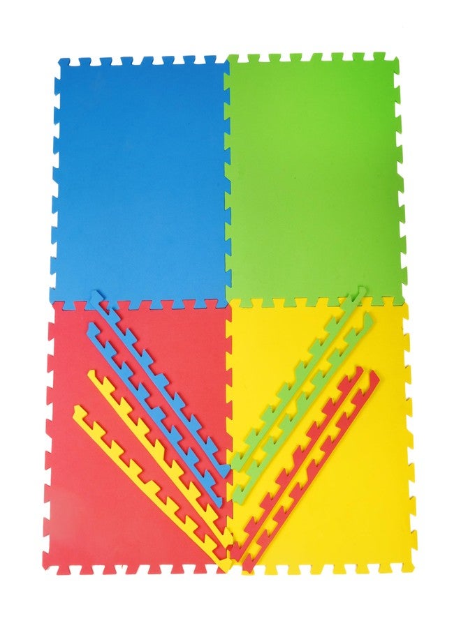 FLASH N FAME Soft Diamond Textured Mat for Kids - Large Play Area - Multicolor 12mm Thick - Image 1