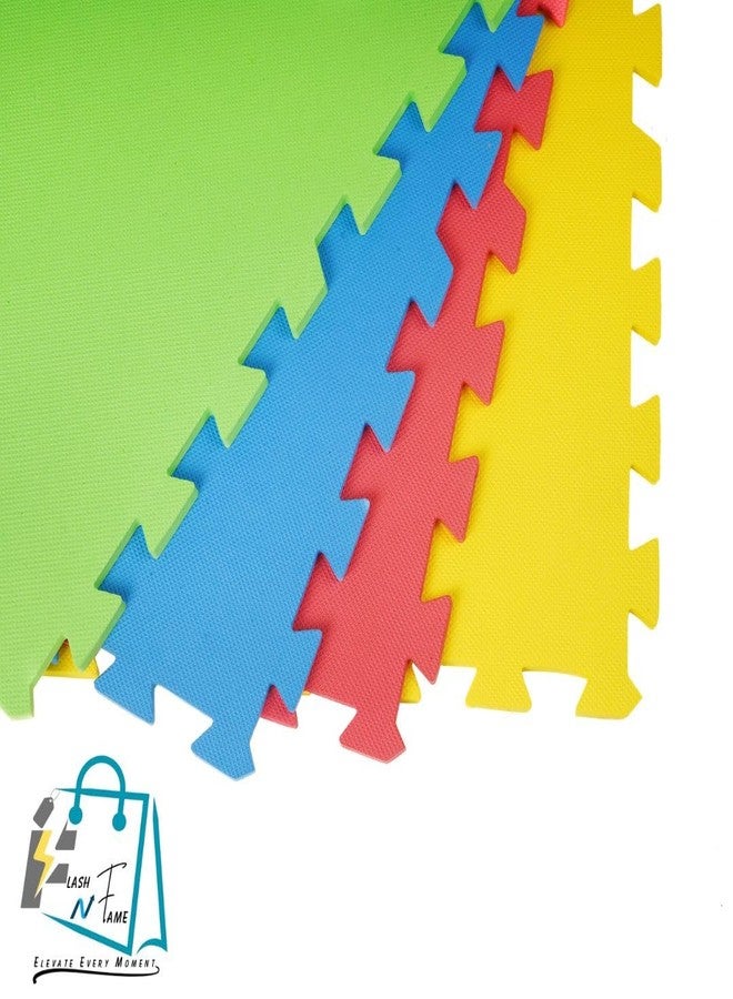 FLASH N FAME Soft Diamond Textured Mat for Kids - Large Play Area - Multicolor 12mm Thick - Image 5