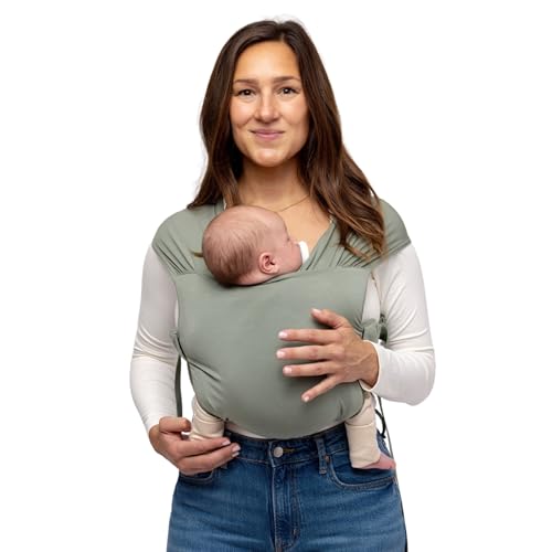 WildBird - Aerial Buckle Wrap - 0-6 Months - Standard (XS-XL) Acadian - Newborn Baby Carrier - Front Carry - Soft Fabric, Straps, Head Support, Padded Waist Belt - Baby Essentials - New Mom Gifts - Image 1
