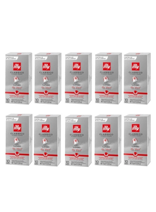 إيلي كبسولات قهوة إيلي لونجو كلاسيكو - 10*10 = 100 كبسولة - Image 1