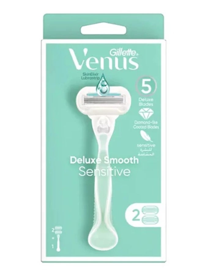 Gillette Venus Deluxe Smooth Sensitive FRR Mint Green  - Image 1