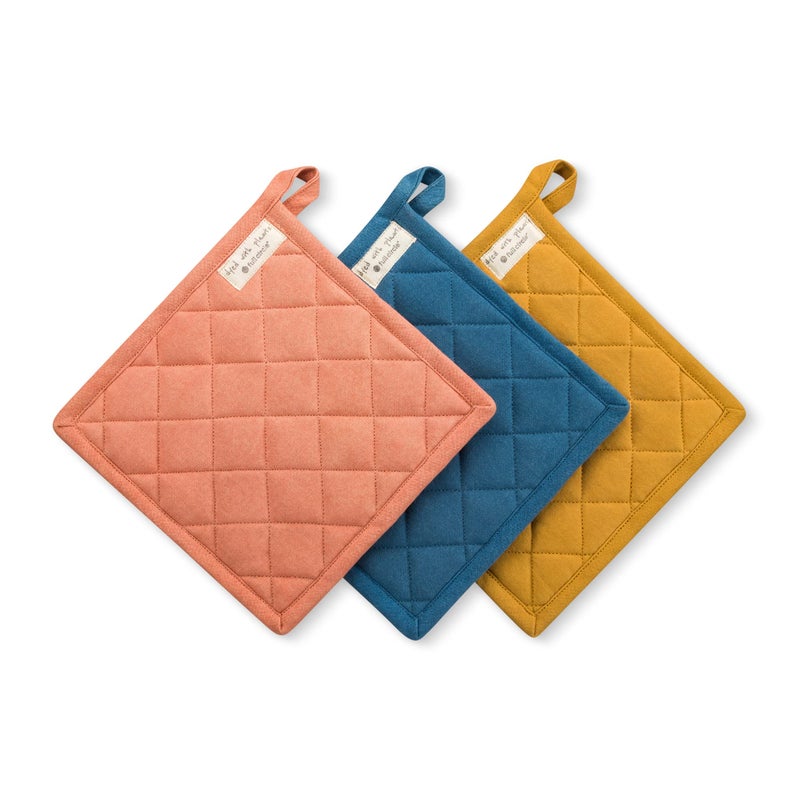 Full Circle Kind Collection Plant-Dyed Organic Cotton  Trivet  Pomegranate - Image 4