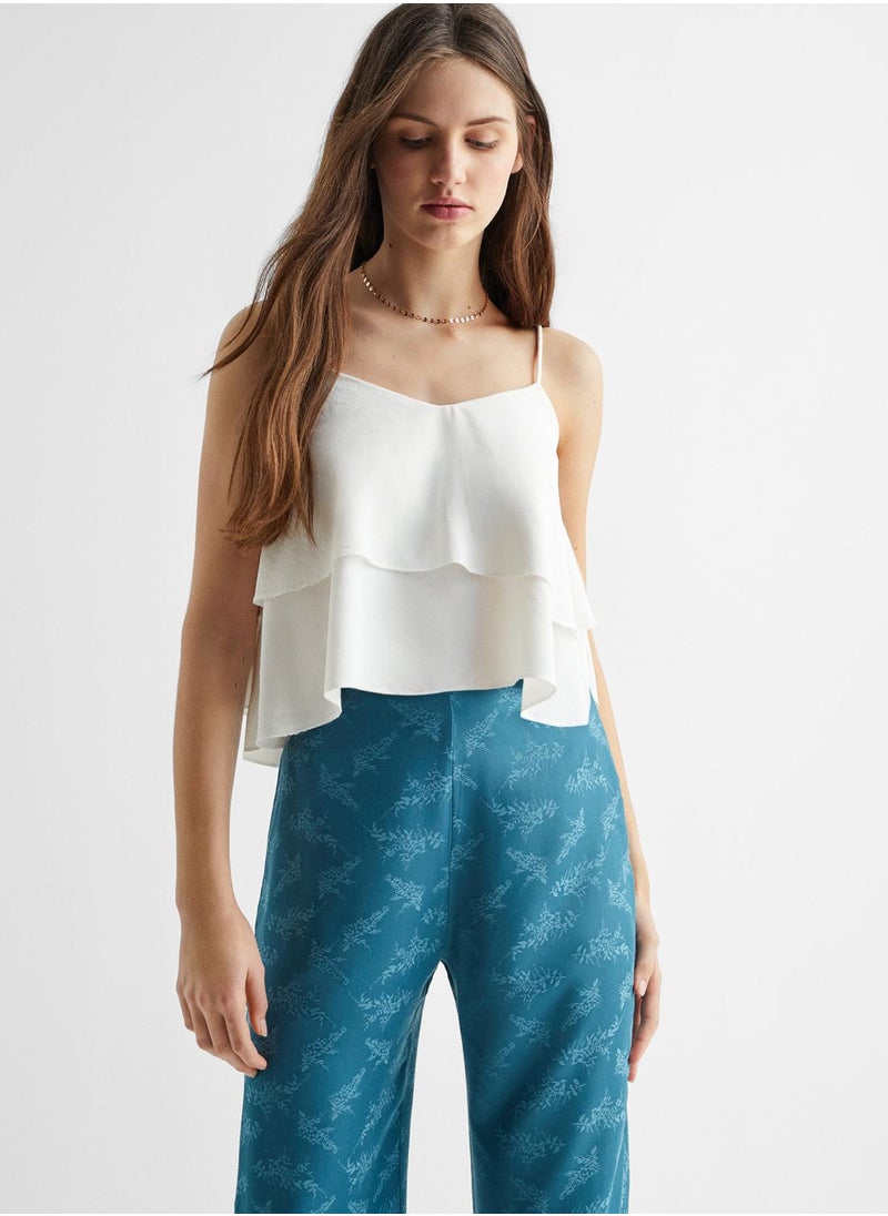 MANGO - Youth Essential Ruffled Top - Image 1