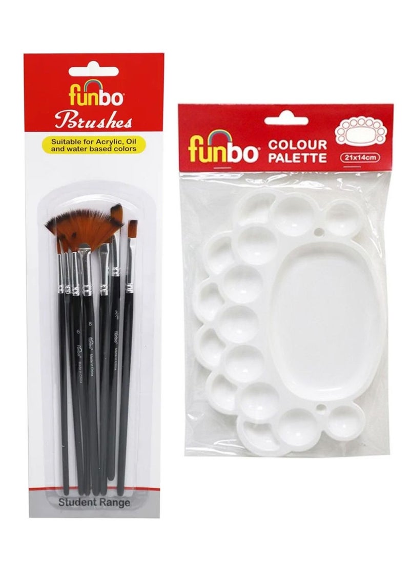 Funbo - Acrylic Paint Kit With A3 Canvas - Image 1