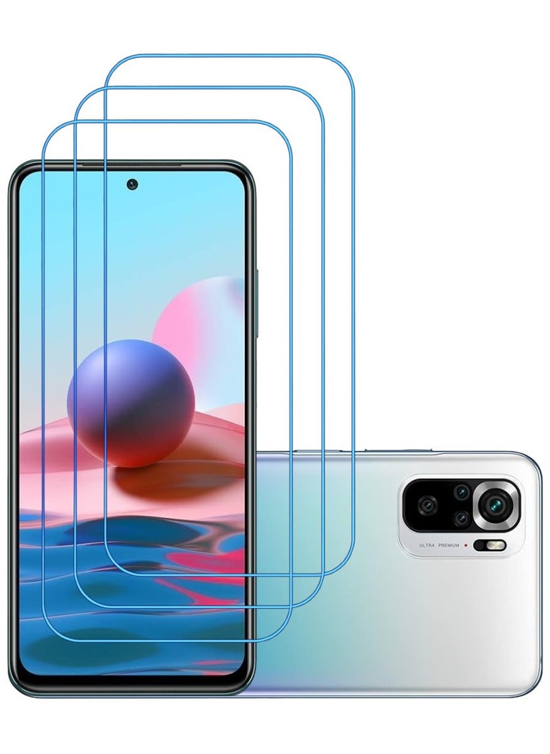ACLIX 3 Pieces Antistatic ESD Dustproof Premium Quality High Definition Clear Tempered Glass Screen Protector Designed For Xiaomi Redmi Note 10 - Image 1